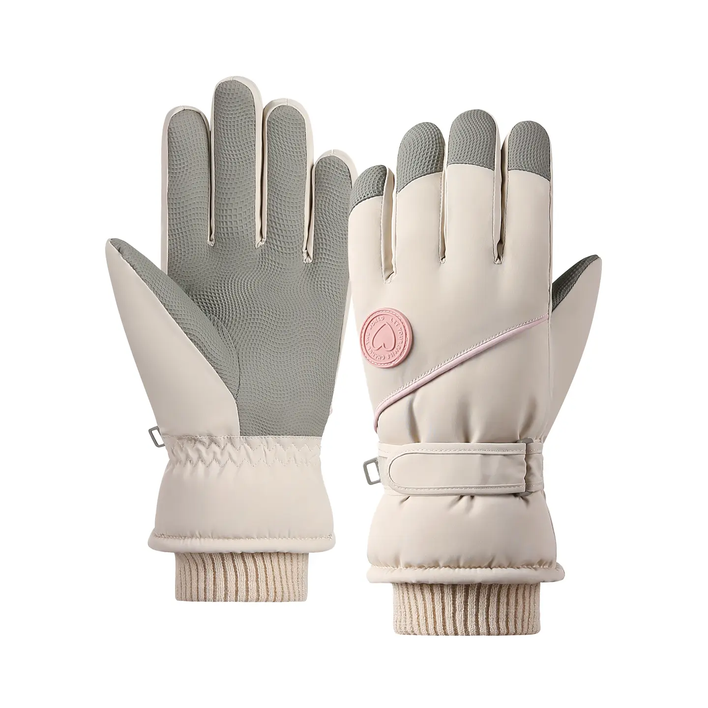 Women Ski Gloves,Touchscreen Windproof and Waterproof Gloves Winter Thermal Warm Snow Glove for Skiing Cycling Snowboard for Women Men