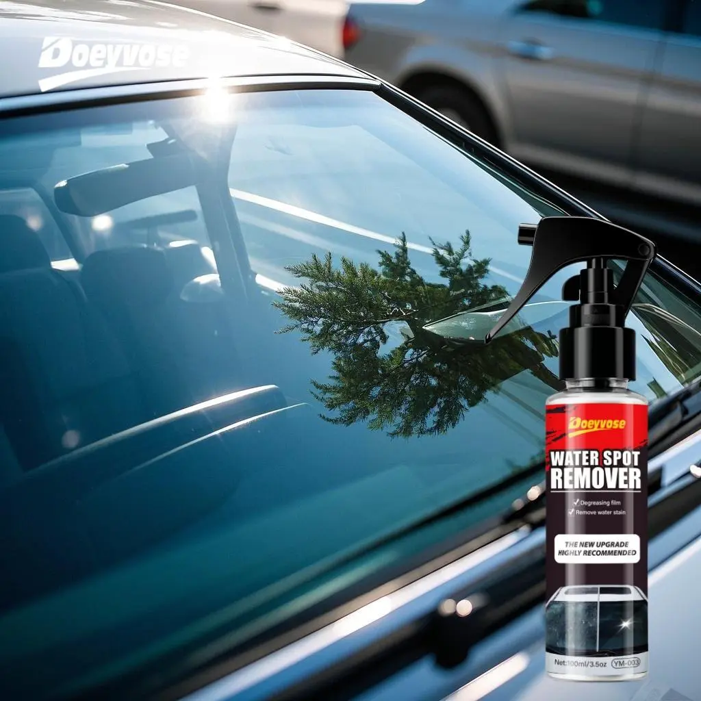 Car Windshield Spray Water Repellent Agent, Oil Film Remover, Hydrophobic Coating Anti-Fog Rainproof, Suitable for Car Windows Wipers Home Use, Car Windshield Cleaner, Car Cleaning Agent, Car Care Products