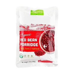 BIG GREEN Organic Red Bean Soup Ready-to-Eat Breakfast Porridge 300g - USDA Organic, Non-GMO, Vegan, Gluten-Free