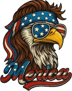 DTF Transfer – Merica Eagle Multi Sizes (PA-EA002)