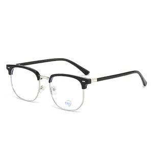 Photochromic Anti Radiation Glasses Eyeglass Eyeglasses for Woman Men Vintage Eyebrow Frame Glasses Fashion Eyewear