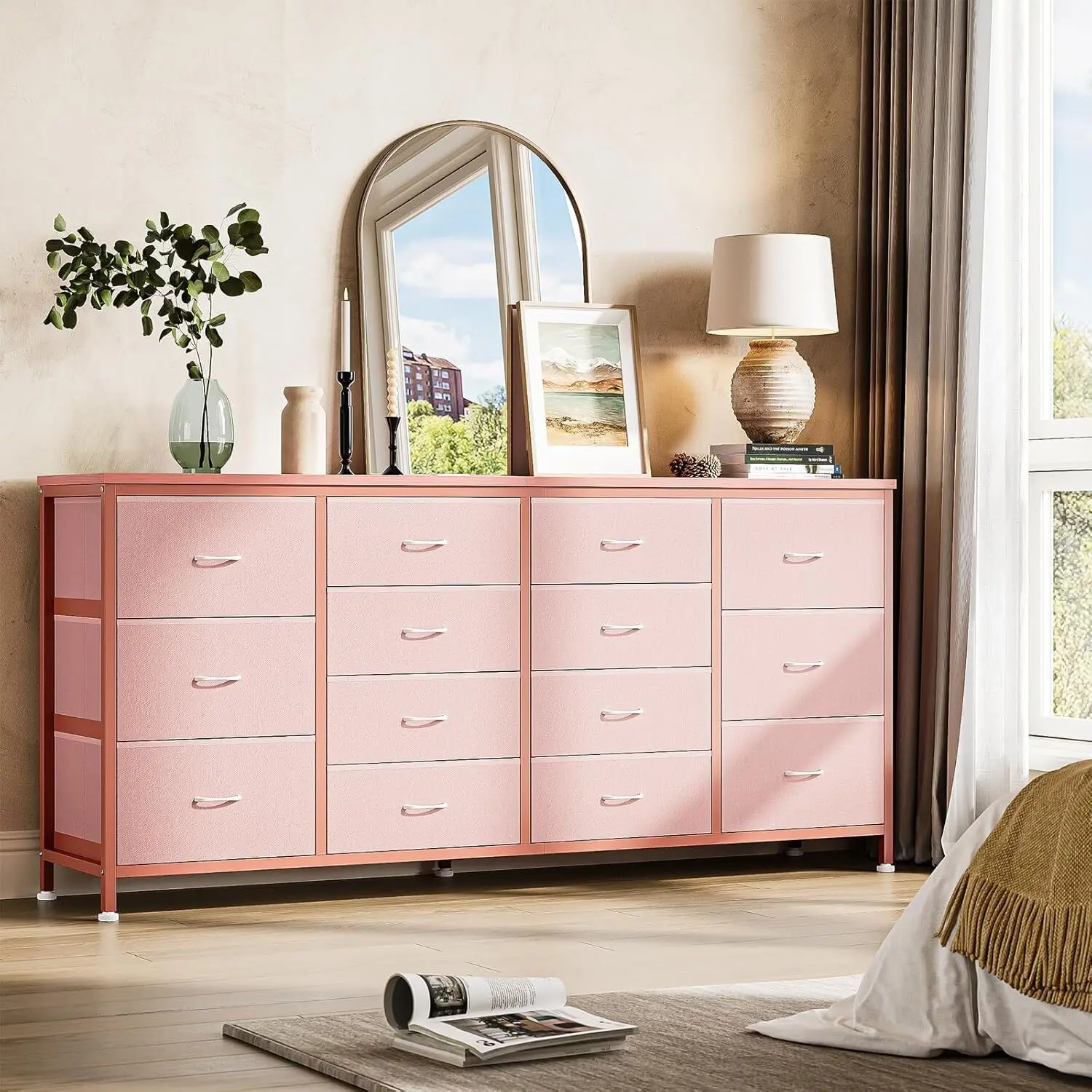 tv Stand with 14 Drawers,Dresser tv Stand for Bedroom Apartment Furniture, Tv Console Table, Tv Unit