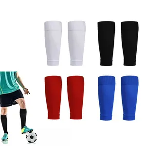 3 pairs Football Socks & Soccer Leg Brace Sleeves - Breathable Sport Socks for Adults & Kids, Shin Guards & Calf Protection Leg Covers Training