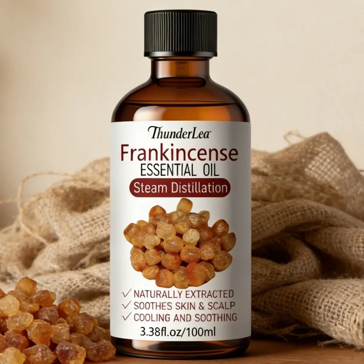 Frankincense Essential Oil, Natural Plant-Based Oil, Moisturizing Body Oils, Moisturizer, Hydrating, Moisturizing | For Skincare, Body Care, Massage, Aromatherapy & Diffuser | Moisturizes and Hydrates the Skin | 3.38 fl.oz