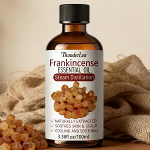 Frankincense Essential Oil, Natural Plant-Based Oil, Moisturizing Body Oils, Moisturizer, Hydrating, Moisturizing | For Skincare, Body Care, Massage, Aromatherapy & Diffuser | Moisturizes and Hydrates the Skin | 3.38 fl.oz