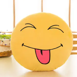 A fun plush toy with a novel smiley face expression, can be used as a pillow or cushion, suitable for corporate events and as a gift for children