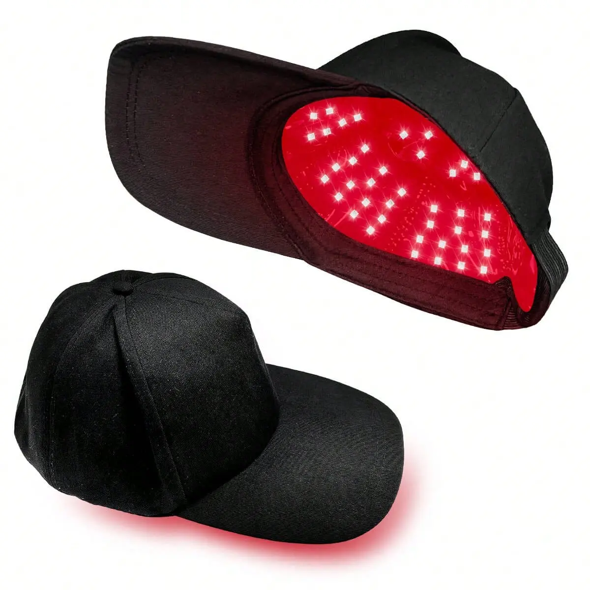 USB Powered Hair Care Cap with 108 Built‑in LED Beads, Portable Scalp Massager Hat for Home & Outdoor Use, Unisex Hair Care Accessory for Men & Women