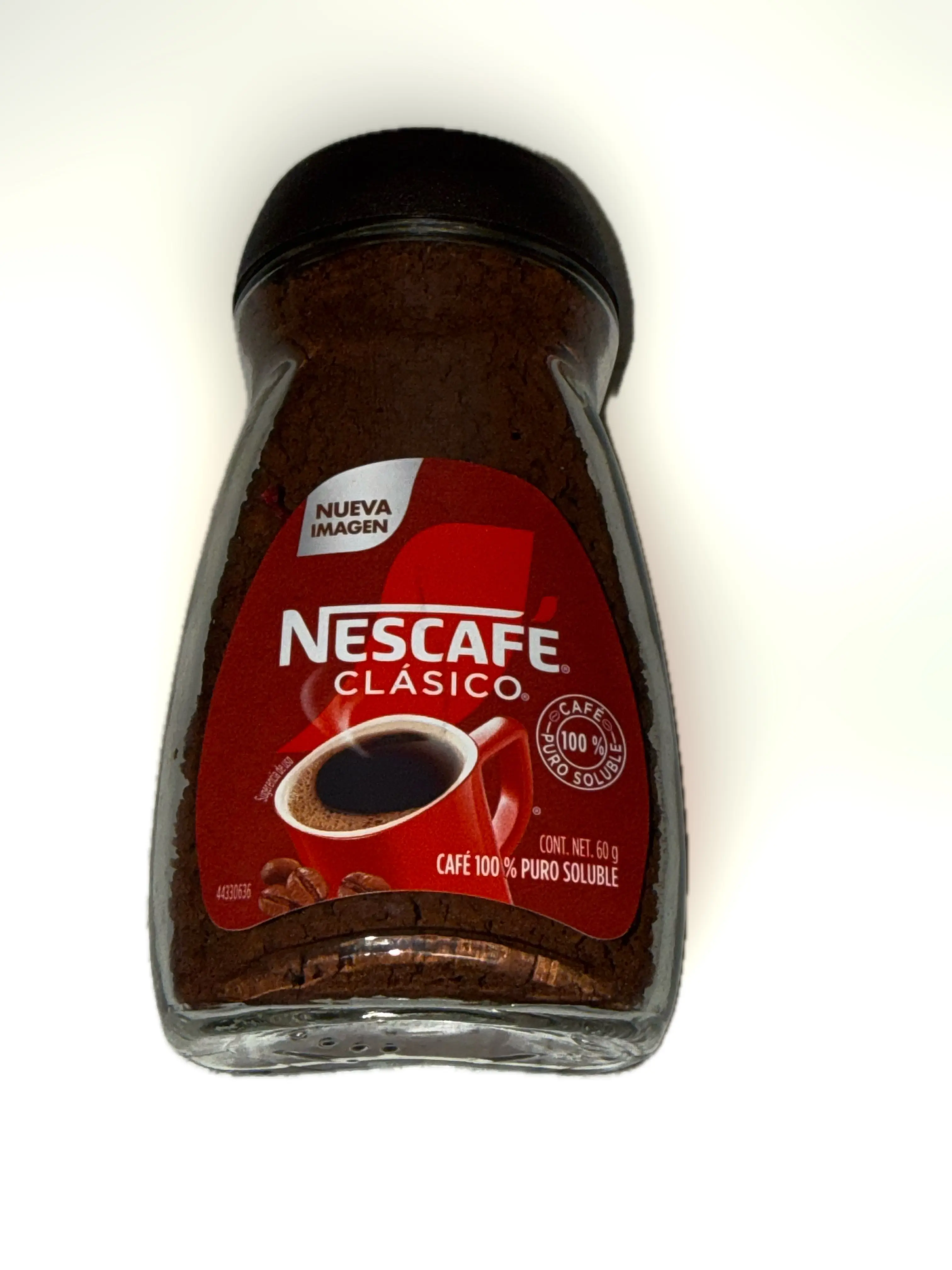 NESCAFE Clásico Instant Coffee, 100% Pure Soluble Coffee, 60 g Glass Jar