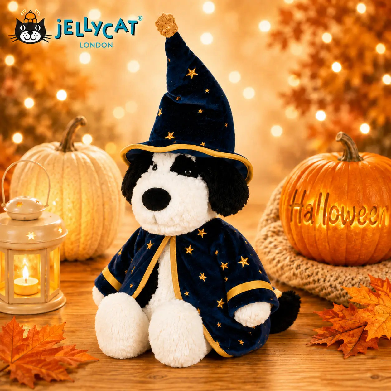 Jellycat Rufferty Puppy Wizard Plush Is a Cute Dog Stuffed Animal for Kids Birthday Gifts and Baby Shower Decor