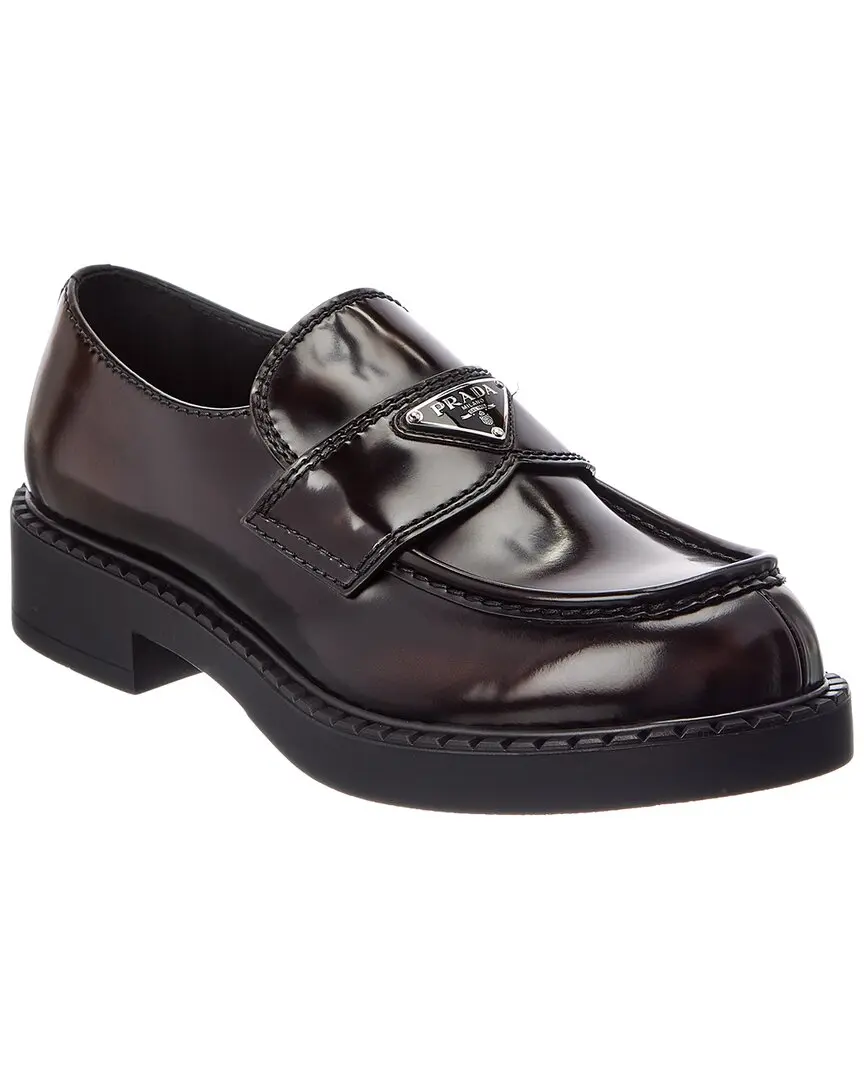 Prada Brushed Leather Loafer