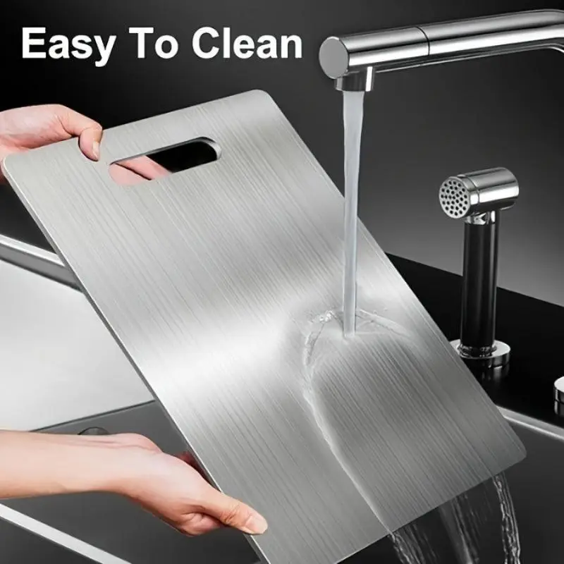Premium Stainless steel 2026 Double-Sided - Food Grade Stainless Steel Cutting Board for Kitchen And Dining Chopping Knives