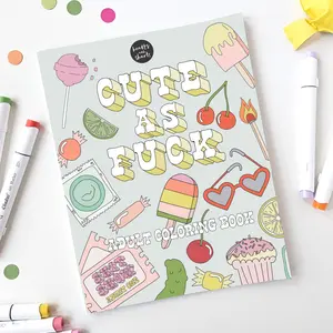 CUTE AF ADULT COLORING BOOK - FUNNY. BOLD, AND EASY DESIGNS FOR ADULTS AND SENIORS