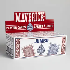 Maverick Playing Cards Brick (12 Decks, Red & Blue) – Jumbo Index – Legacy