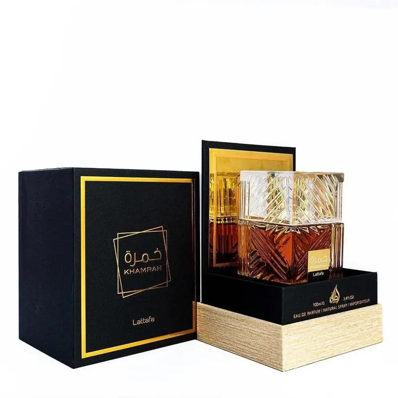Lattafa Khamrah - Vanilla, Warm Spicy, Amber, Cinnamon - Eau de Parfum Long-Lasting Fragrance for Unisex, 3.40 Ounce / 100 ml