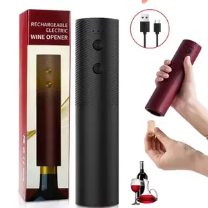 Electric Wine Bottle Opener Automatic Wine Corkscrew Rechargeable Wine Opener One-click Button Wine Tools Bar Kitchen Products