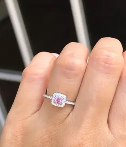 Pink Cz Stacking Ring