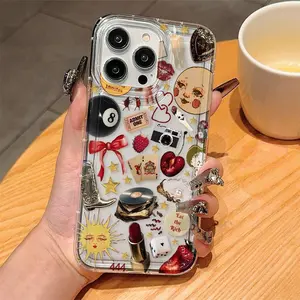 Vintage Pattern Phone Case, Anti-drop Phone Protective Cover, Phone Accessory Casing Compatible with iPhone 6 7 8 X XR XS 11 12 13 14 15 Pro Max