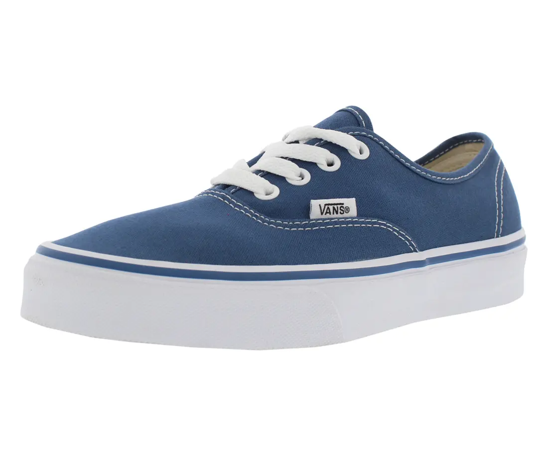 VANS Authentic Unisex Round Low-Top Canvas Sneaker - Classic Lace-Up Casual Rubber-Soled Laces Casual Trainers