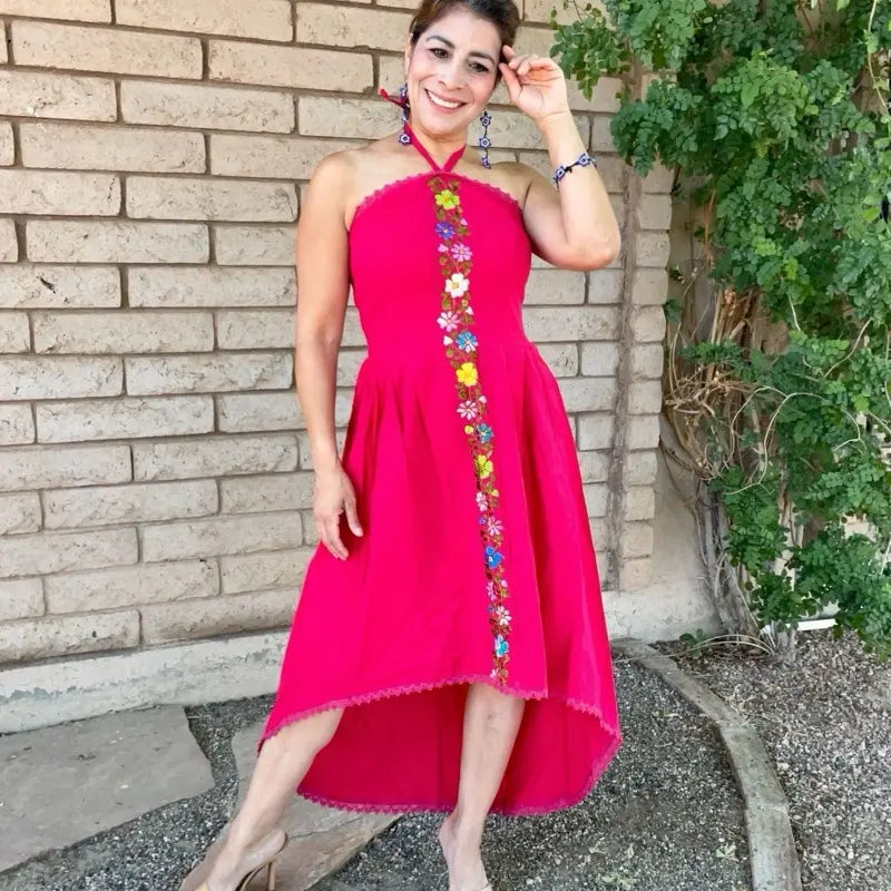 sachin and babi light blue dress UO Bohemian Embroidered Maxi Dress