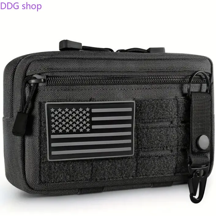 Multifunctional Tactical Waist Pack - Lightweight Carrier, Universal Fit Portable Mini Storage Pouch for Phone/Camera, Utility Fanny/Crossbody Bag for Hiking, Daily Medical Organization Use, Outdoor