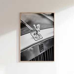 Rolls Royce Poster , Wall Air , Black and White Luxury Car Print,Car Wall Decor,Fashion Cars