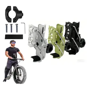 Adjustable Bike Water Bottle Holder, 360 Degree Rotating Motorcycle Cup Cage, Auto Clamping Fits 2-3 Inch Cups, Handlebar Mount, Motorcycle Accessories