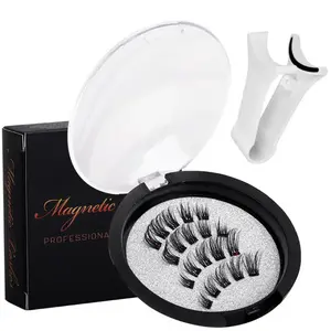 LiZHi [Magnetic Eyelash Set] Reusable Magnetic Eyelash Set Without Adhesive | Professional Eyeshadow Set With Applicator, Alcohol-Free Materials Cosmetic Makeup