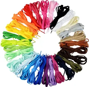 29 Pairs 47" Flat Colorful Shoe Laces for Sneakers – Athletic Replacement Laces for Running, Skate & Sports Shoes, Durable Breathable Boot Laces