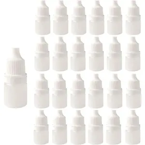 30PCS 3/5/10/15/20/30/50ml Empty Plastic Squeezable Dropper Refillable Bottle Eye Liquid Convenient Leak Proof Design Bottles
