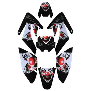 7pcs Joker CRF70 XR70 Graphics Kit Plastic Fender Fairing Decal Stickers Waterproof for Pit Dirt Bike Thumpstar Pitpro Atomik 125cc140cc160cc 150cc