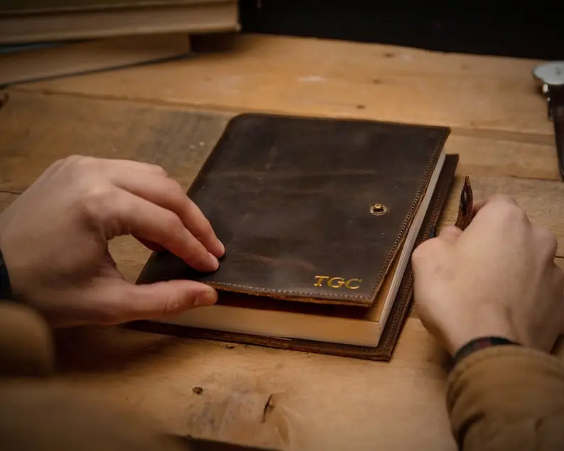 Personalized Leather Journal Notebook Diary, Leather Sketchbook, Travel Notebook, Corporate Gifts, Graduation Gift