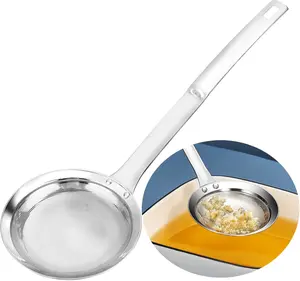 Food-Grade Stainless Steel Oil Skimmer Spoon – Ultra-Fine Mesh Filter, Dishwasher Safe for Kitchen