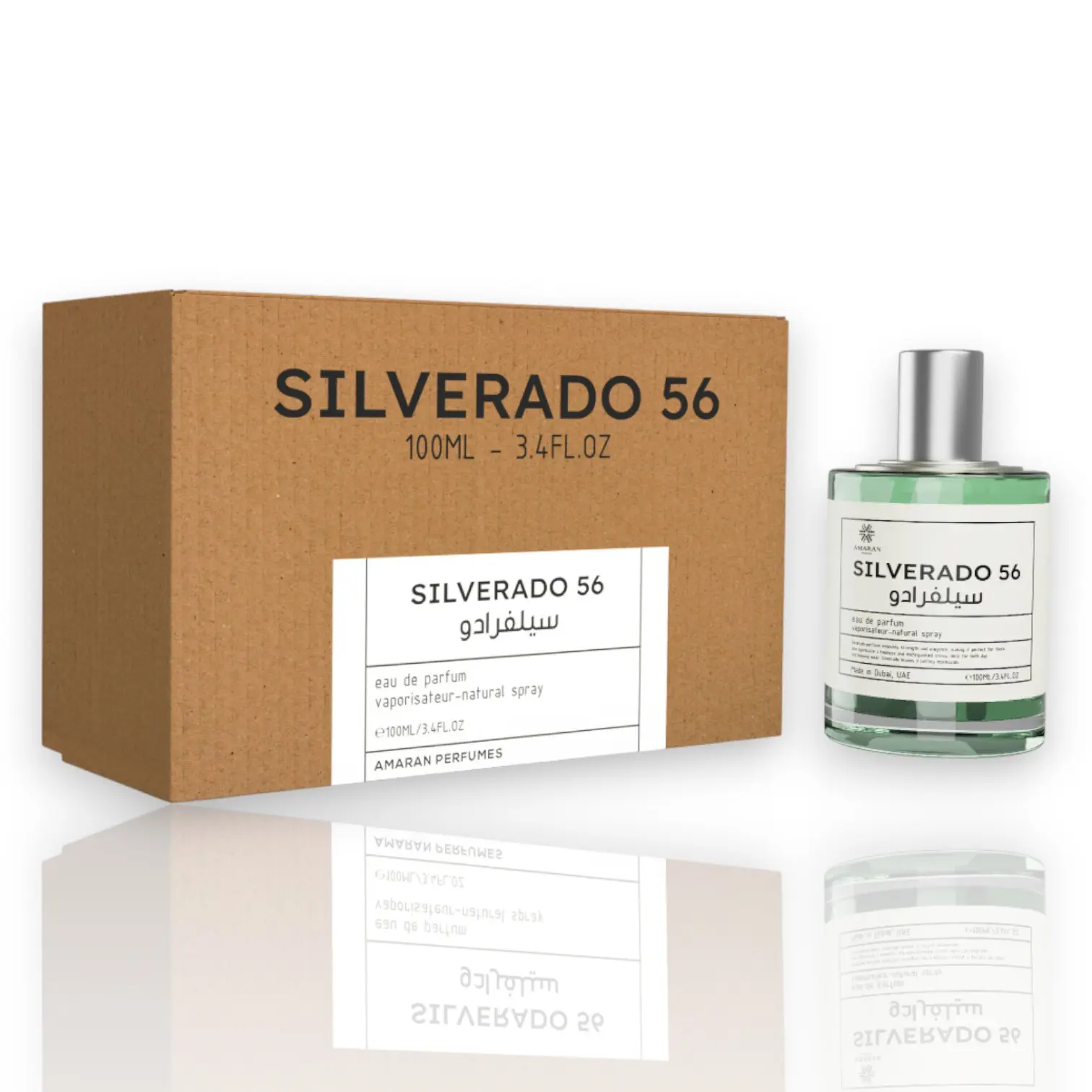 Amaran | Silverado | 56 | Unisex Fragrance | 100 ML | Eau De Parfum | Bitter Orange - Fig & Matcha Tea