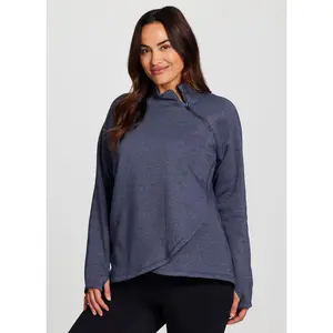 Plus Prime Ready To Roll Fleece Zip Mock Neck Pullover