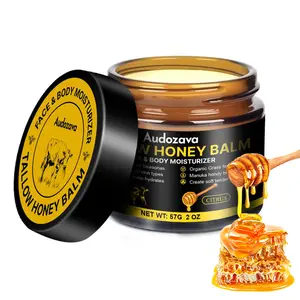 Beef Tallow for Skin, Beef Tallow for Face, Hydrating Tallow Balm with Raw Honey and Beeswax, Grass-Fed Beef Tallow & Raw Wild Honey Blend, Body & Face Moisturizer, Natural Formula, Light Scent