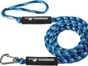 SandShark 7-14ft Anchor Bungee Dock Line for SandShark Anchors.  Absorbs Shock to Anchors & Docks with Stainless Steel Clip for Boat Accessories.