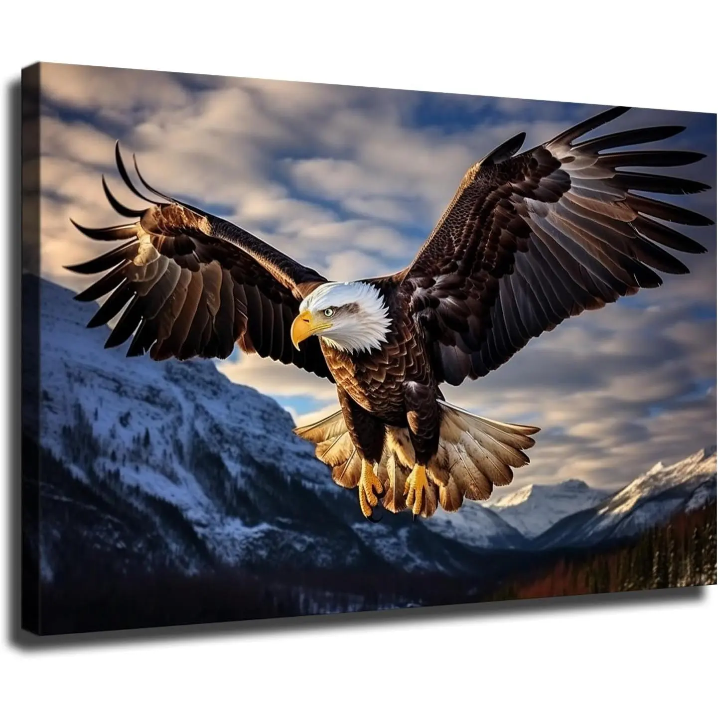 Eagle Animal Canvas Poster Print Wall Art Paintings Canvas Wall Decor Home Decor Living Room Decor Aesthetic (12x8inch)