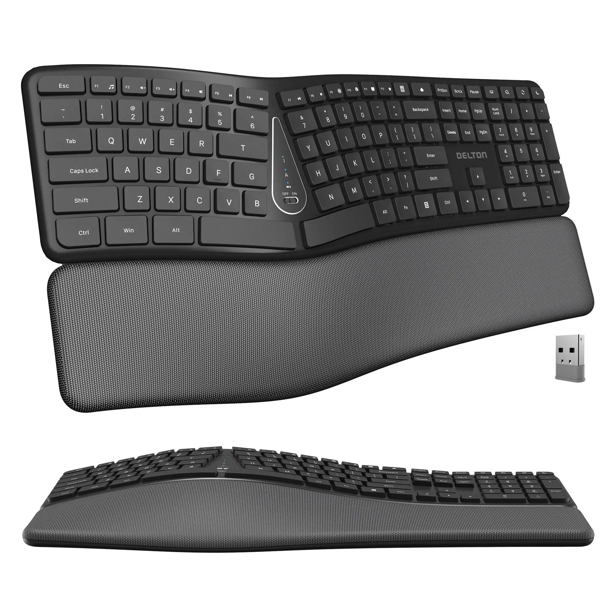 Delton KB250 Wireless Ergonomic Full Sized Keyboard Delton KB250 Wireless Ergonomic Full Sized Keyboard