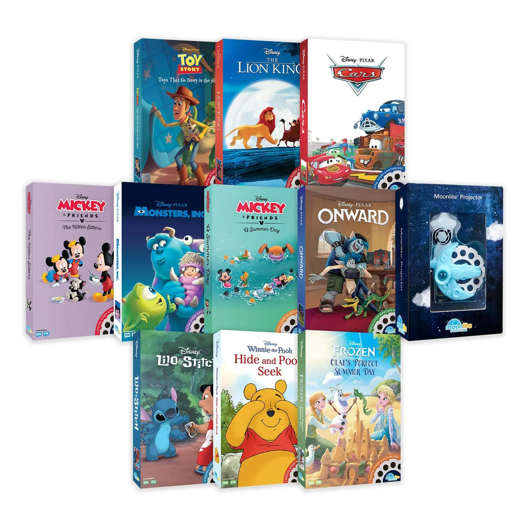 Moonlite Storytime Universal Phone Projector with 10-Book Bundle Moonlite Storytime Universal Phone Projector with 10-Book Bundle