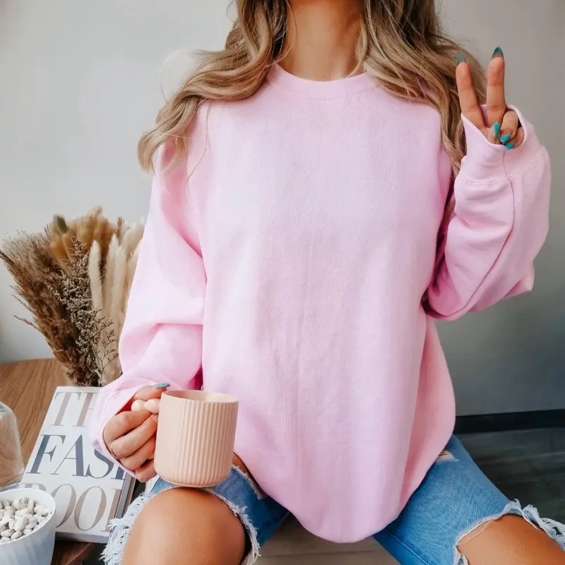 TikTok live sale custom crewneck sweatshirt Style Womenswear Statement Piece