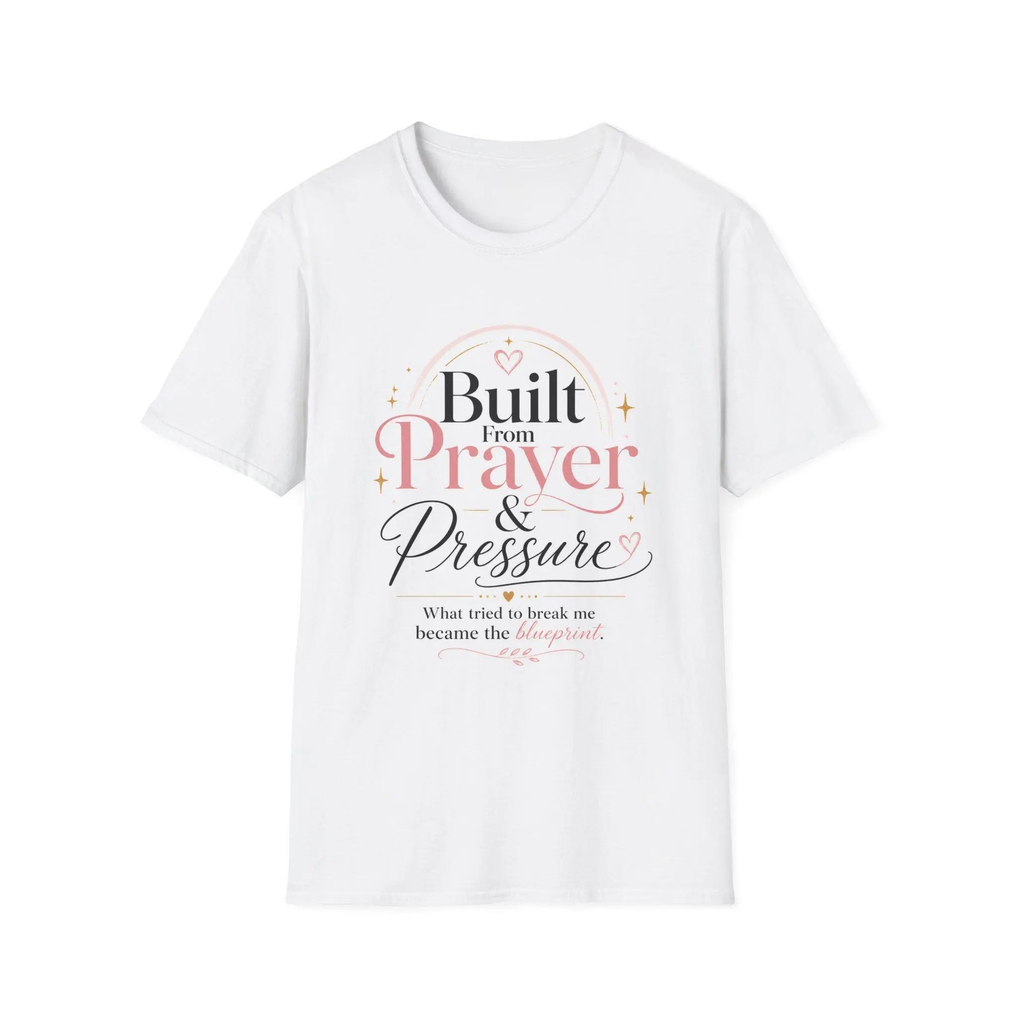 Built From Prayer T-Shirt | Inspirational Christian Faith Tee
