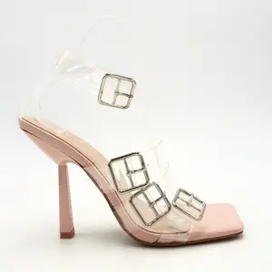 Nora Transparent Clear Heels