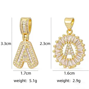 Women's Dainty Gold Embellished Layered Gold-Tone Initial Necklaces - 2-Piece Zirconia Pendant Alphabet Set (26 Letters) Long Chain Jewelry for Women, Personalized Custom Birthday Valentine's Day Gifts, Gold Embellished Necklaces