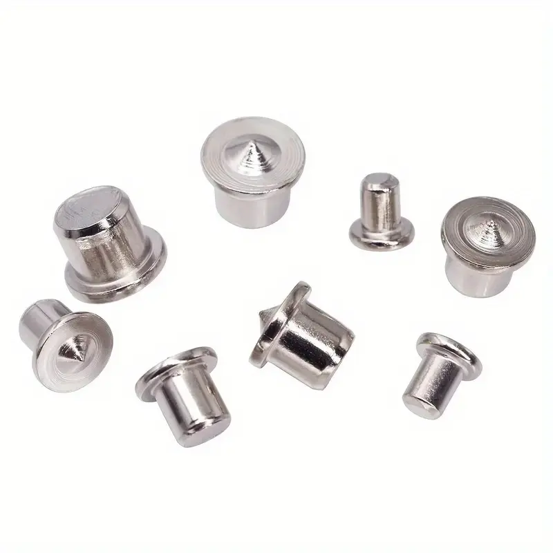 24pcs Metal Dowel And Tenon Center Set - Precision Tool for Woodworking - with Transfer Plugs - Furniture Assembly | Conical Design | Durable Components - Woodworking Tools
