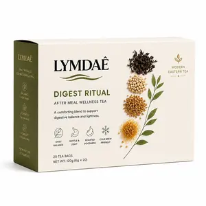 LYMDAE Digest Ritual Tea | After Meal Wellness Tea with Roasted Oolong, Barley & Brown Rice | 20 Tea Bags