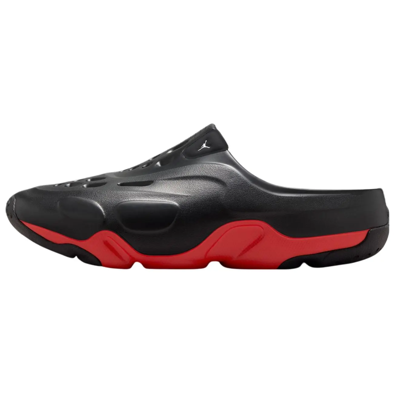 Jordan Roam Slip Resistant Closed Toe Slippers Unisex Black Red Minimalist Comfort FQ0227-006