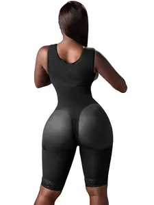 BBL & Lipo Faja Colombiana Post-Op No Bra with Waist Shrinking Technology, No Rear Compression for Butt Lifting, Comfortable Design