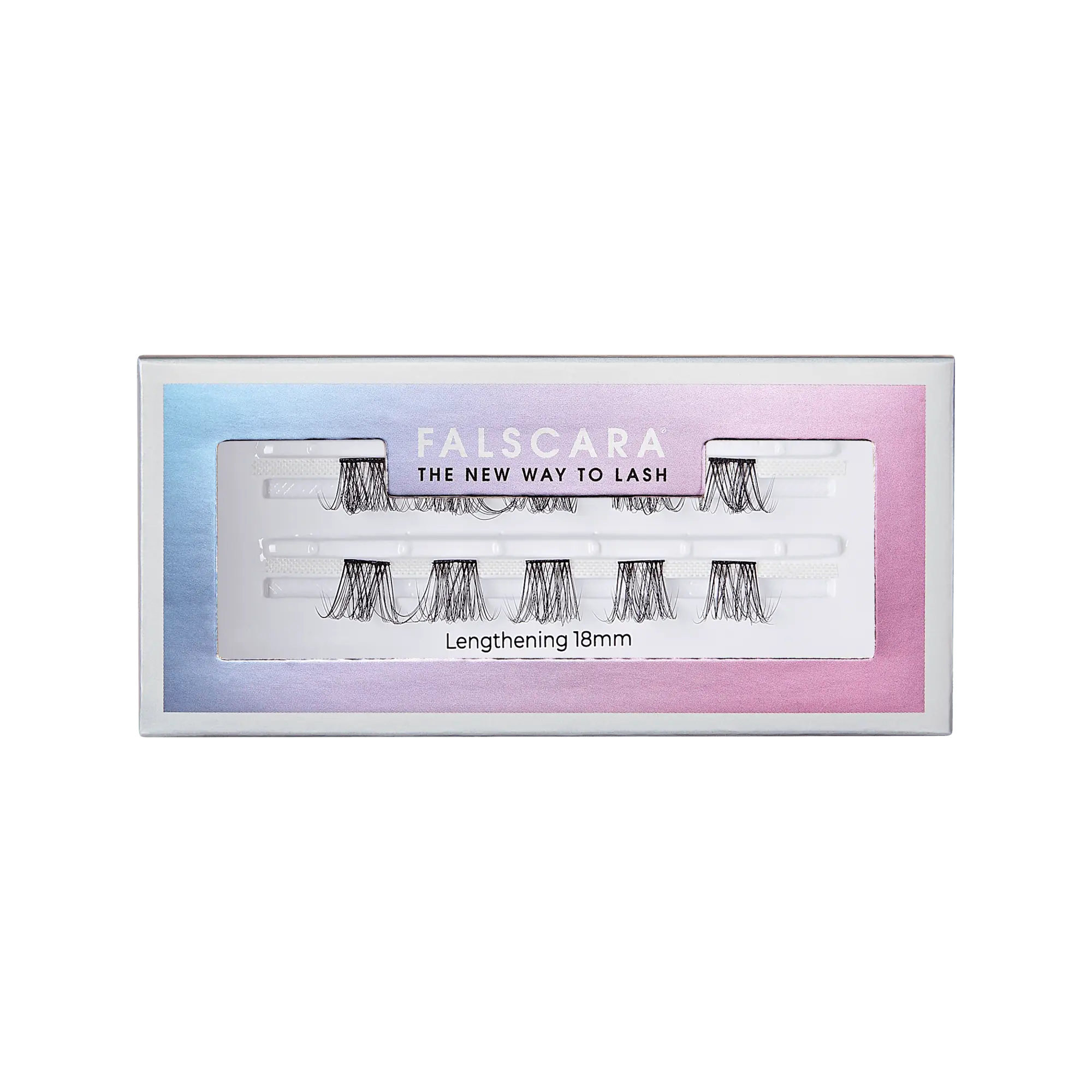 Falscara Lengthening Single Pack | DIY False Lash Extensions, Natural, Cluster Lash, Wispy Lashes, 10 Wisps, 18mm