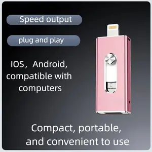 iPhone Photo Stick Flash Drive, 512gb 1tb Memory Card for Phone Storage, Backup Photos and Videos, Compatible with iPhone iPad Android PC, USB Flash Drives