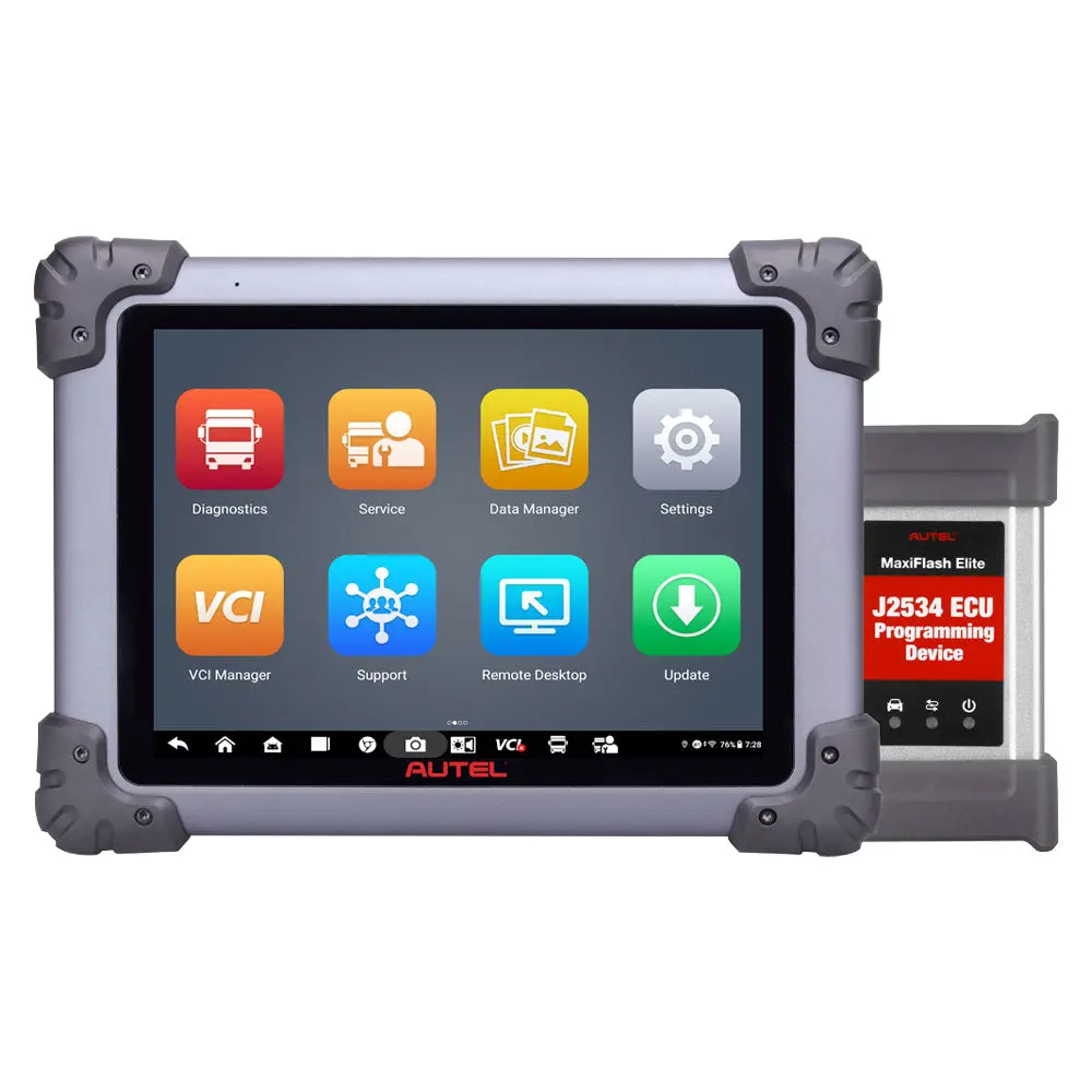 Autel MaxiSYS MS908CVII Heavy-Duty Commercial Vehicle Diagnostic & Service Tablet, 9.7in Wi-Fi Bluetooth Wireless Touchscreen, Advanced Diagnostics, Autoscan, Bi-Directional Tests, Expert Mode, Extensive Services for Class1-9 Trucks & Emergency Vehicles,